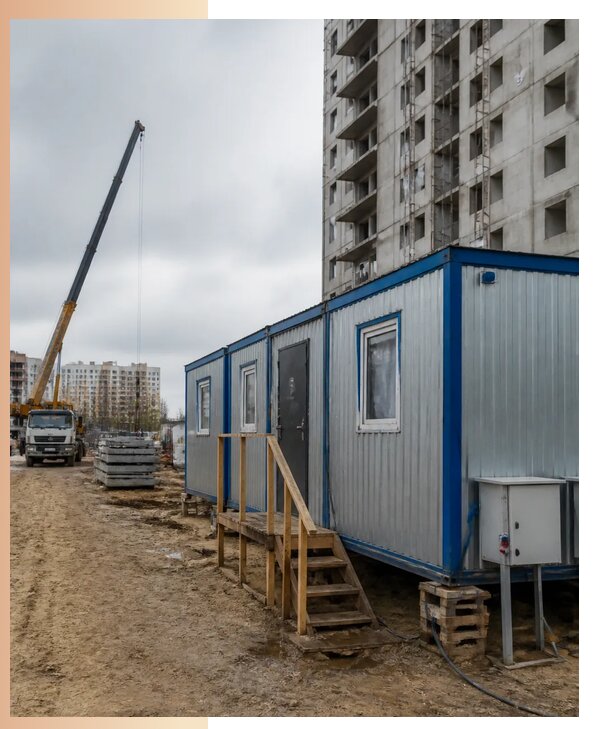 Аренда строительных вагончиков для рабочих в Кирове-Чепецке